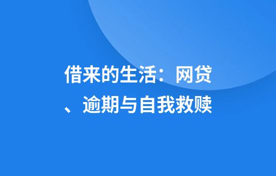 借来的生活:网贷、逾期与自我救赎